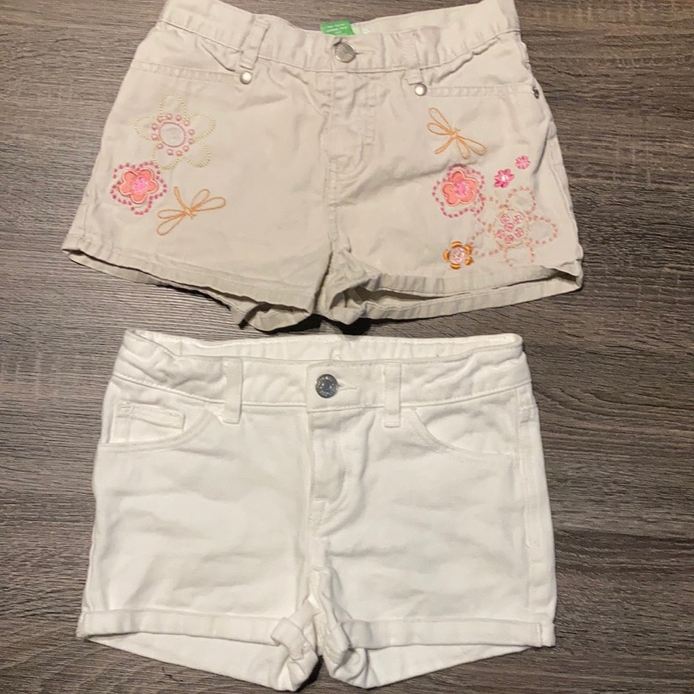 2 pairs girls shorts Sz 7/8